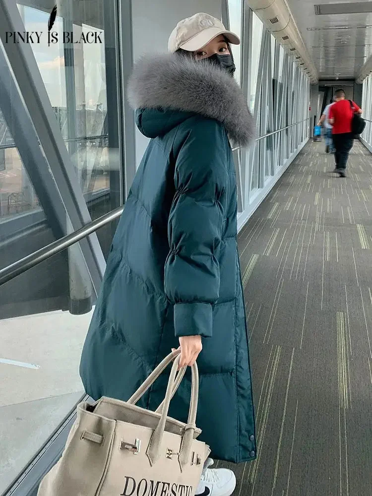 White Duck Down Winter Coat Women Korean Fur Collar Hooded Puffer Jacket New Warm Long Parkas Clothes
White Duck Down Winter Coat Women Korean Fur Collar Hooded Puffer Jacket New Warm Long Parkas Clothes