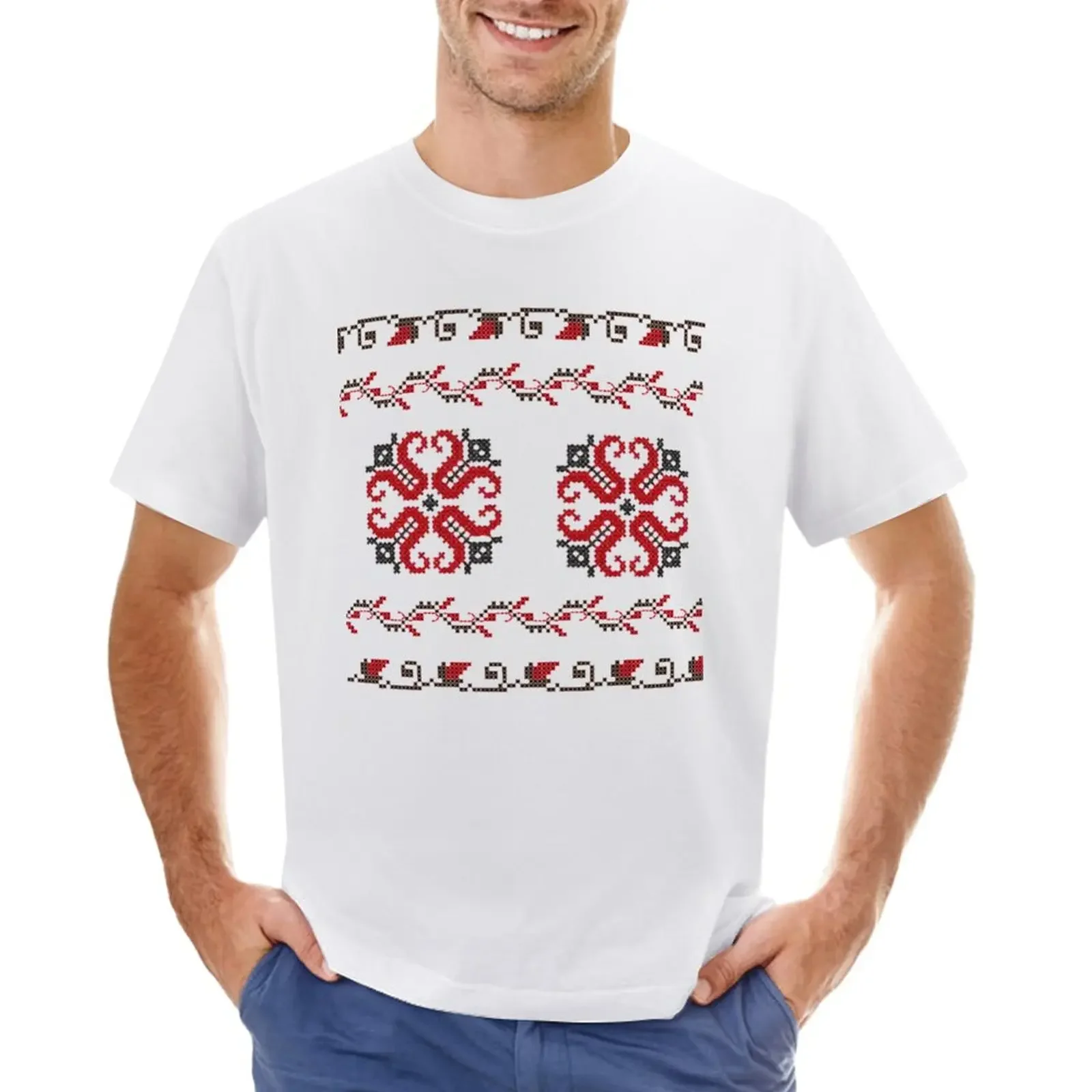 

Eastern Europe Pattern, Traditional Folk, Folklor T-Shirt cute tops animal prinfor boys heavyweight t shirts for men