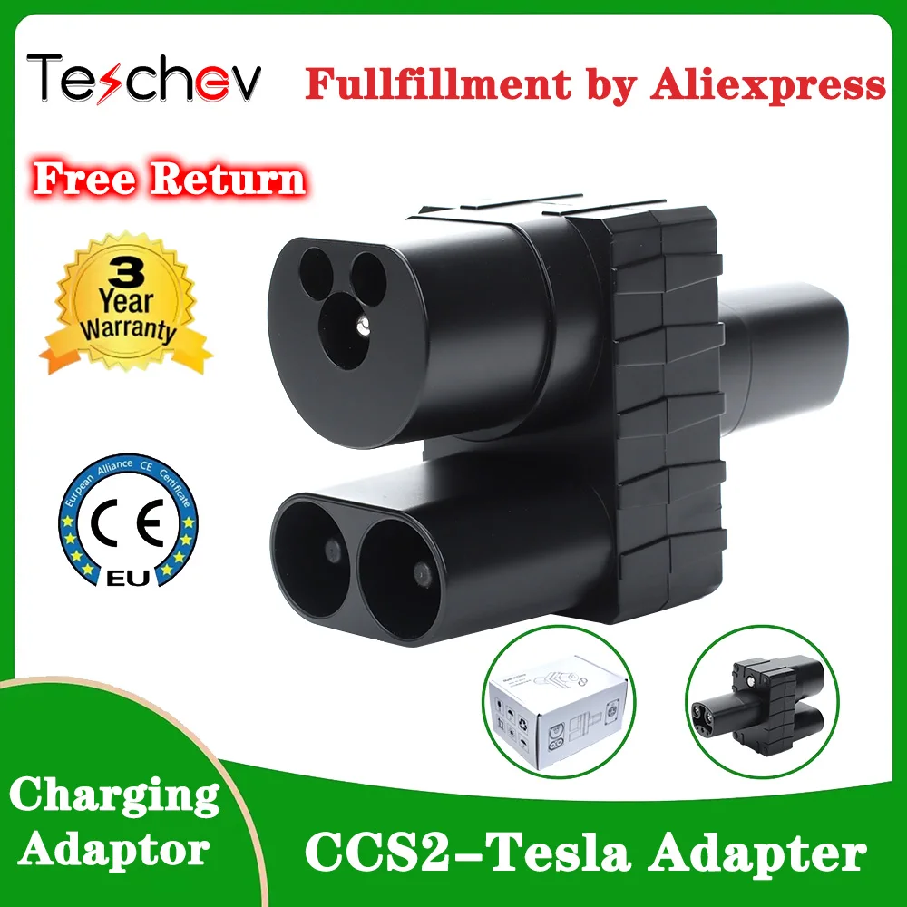 CCS2 to Tesla Adapter Convertor 400Amper 1000V 250KW for Model 3/X/Y/S CCS COMBO 2 EV Charging Converter Adaptor CCS2 Tesla
CCS2 to Tesla Adapter Convertor 400Amper 1000V 250KW for Model 3/X/Y/S CCS COMBO 2 EV Charging Converter Adaptor CCS2 Tesla