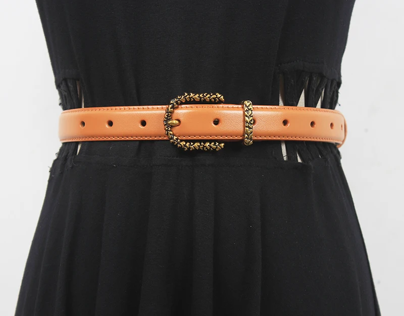 Women's Runway Fashion Vintage Genuine Leather Cummerbunds Female Dress Corsets Waistband Belts Decoration Narrow Belt R1750
Women's Runway Fashion Vintage Genuine Leather Cummerbunds Female Dress Corsets Waistband Belts Decoration Narrow Belt R1750
