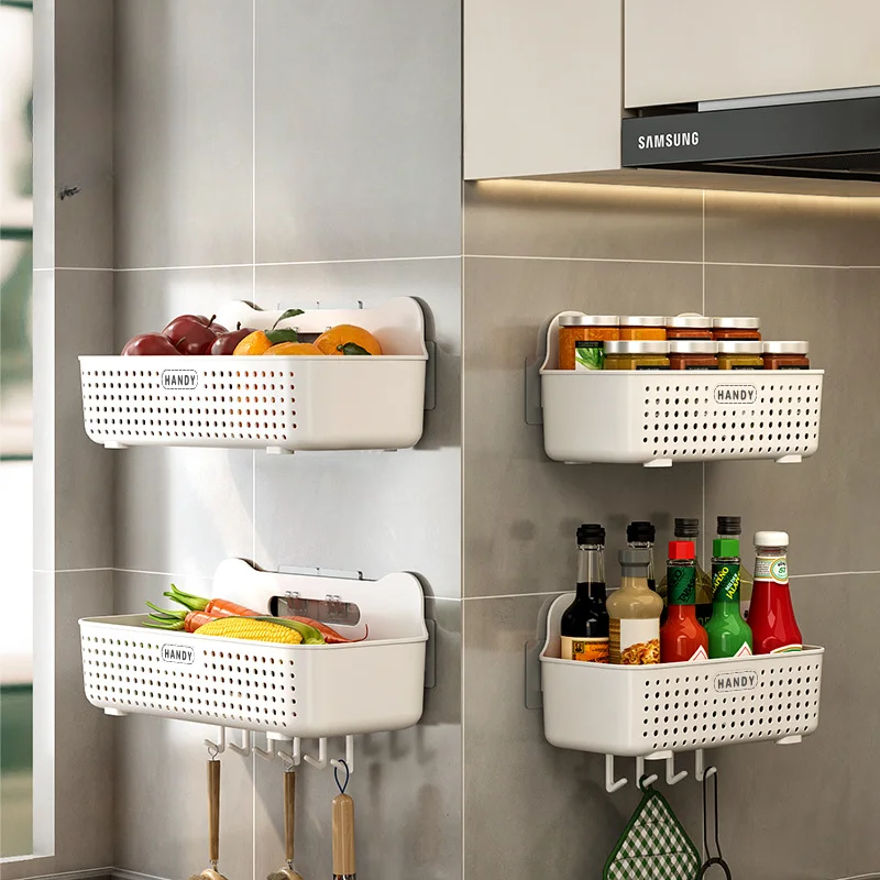 Kitchen Rack Wall Mounted Storage Basket Free Seasoning Basket Onion Ginger Garlic Wall Mounted Drain Basket Bathroom Storage
Kitchen Rack Wall Mounted Storage Basket Free Seasoning Basket Onion Ginger Garlic Wall Mounted Drain Basket Bathroom Storage