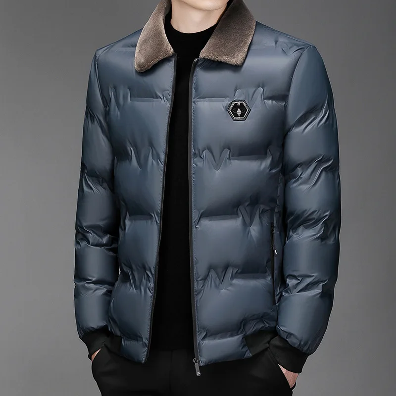 High Quality Jacket Cotton Coat Men's Solid Color Hatless Wool Collar Cotton Parkas Winter Windproof and Warm
High Quality Jacket Cotton Coat Men's Solid Color Hatless Wool Collar Cotton Parkas Winter Windproof and Warm