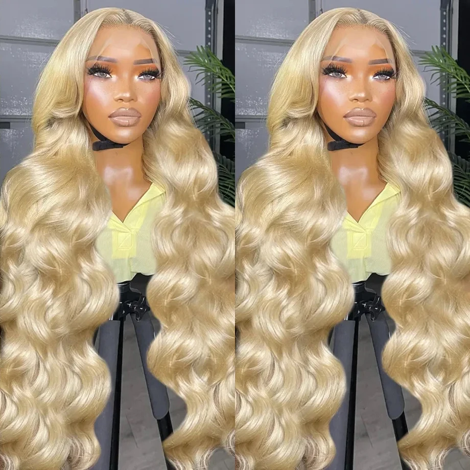 

Glueless 613 Lace Frontal Wig 13x6 Honey Blonde Body Wave Lace Front Wig 13x4 Transparent Color Human Hair Wig For Women