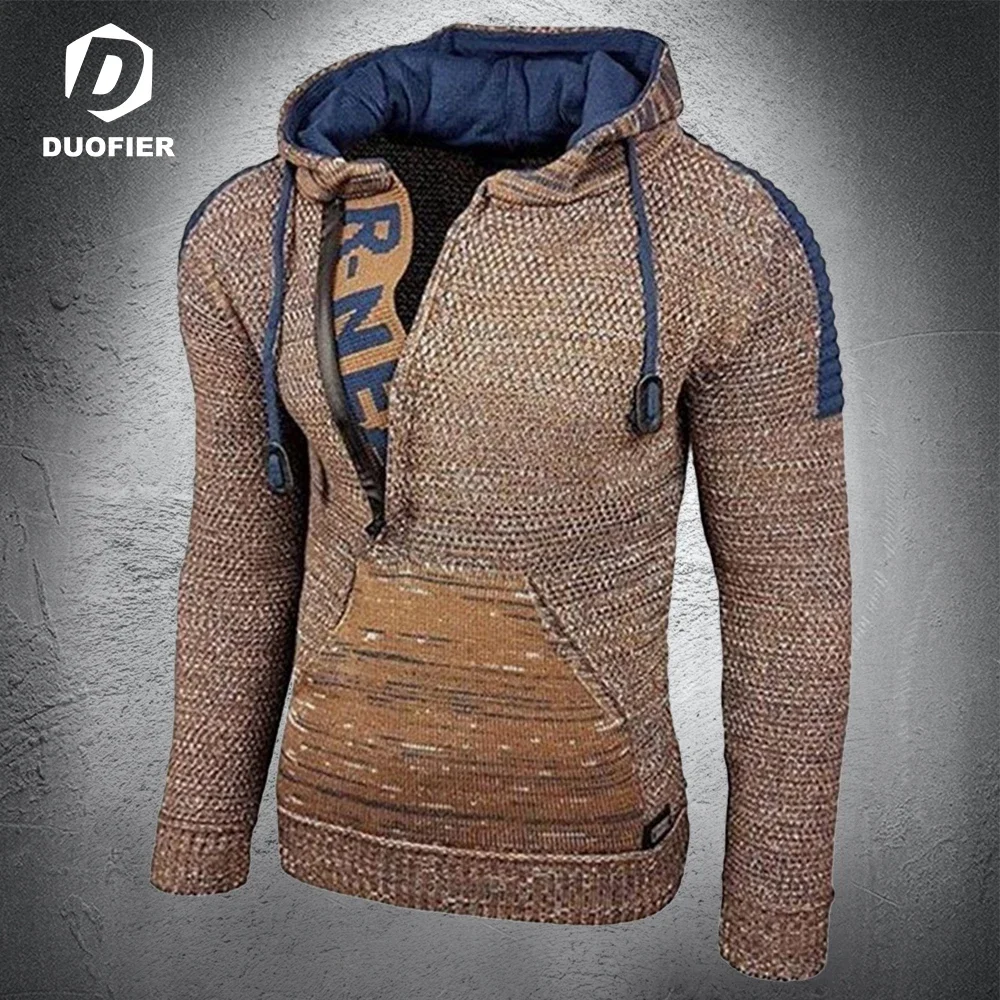 New Casual Men Hooded Sweater Half Zip Pullovers Sweaters Big Pocket Jacket Man Winter Long Sleeved Knitted Hoodies Pull Homme
New Casual Men Hooded Sweater Half Zip Pullovers Sweaters Big Pocket Jacket Man Winter Long Sleeved Knitted Hoodies Pull Homme