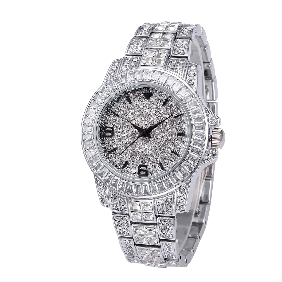 

Role Men's Quartz Watches Man Stainless Steel Waterproof Business Diamond Watch Top Brand Luxury Clock Wristwatches