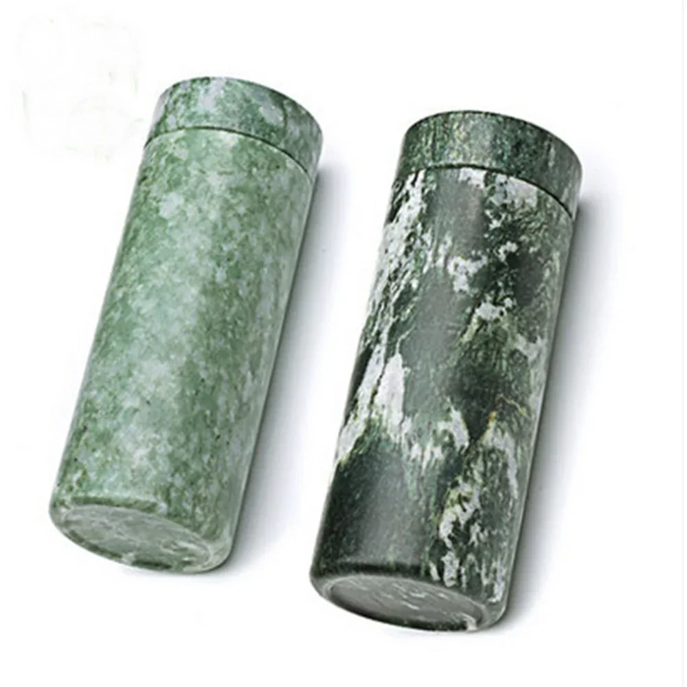 

Natural Lushan Jade Water Cup Purify Water Quality Green Grain Health Care Tea Cup Natural Jade Stone Cup Straight
