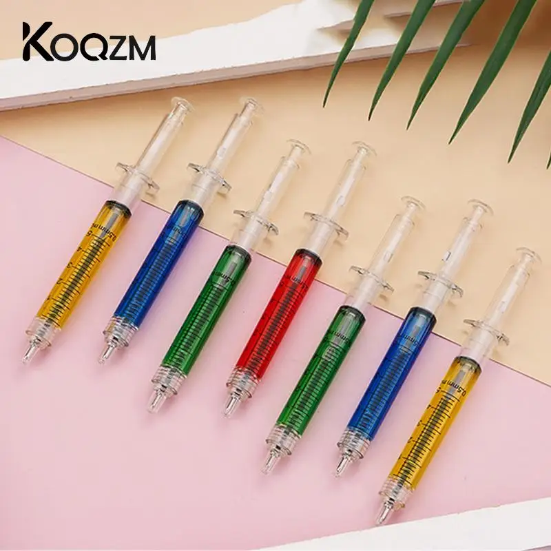 

1Pcs Creative Injection Ballpen Doctor Nurse Neele Ball Point Pen Office School Stationery Pen Syringe Needle Ballpoint Pen