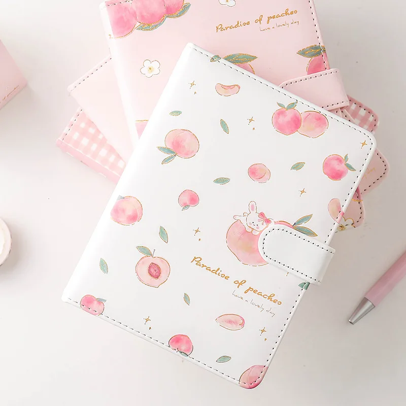 Cute A5 Peach Pink Diary Notebook Magnetic Buckle Hand Book Student Journal Planner School Supplies Korean Stationery
Cute A5 Peach Pink Diary Notebook Magnetic Buckle Hand Book Student Journal Planner School Supplies Korean Stationery