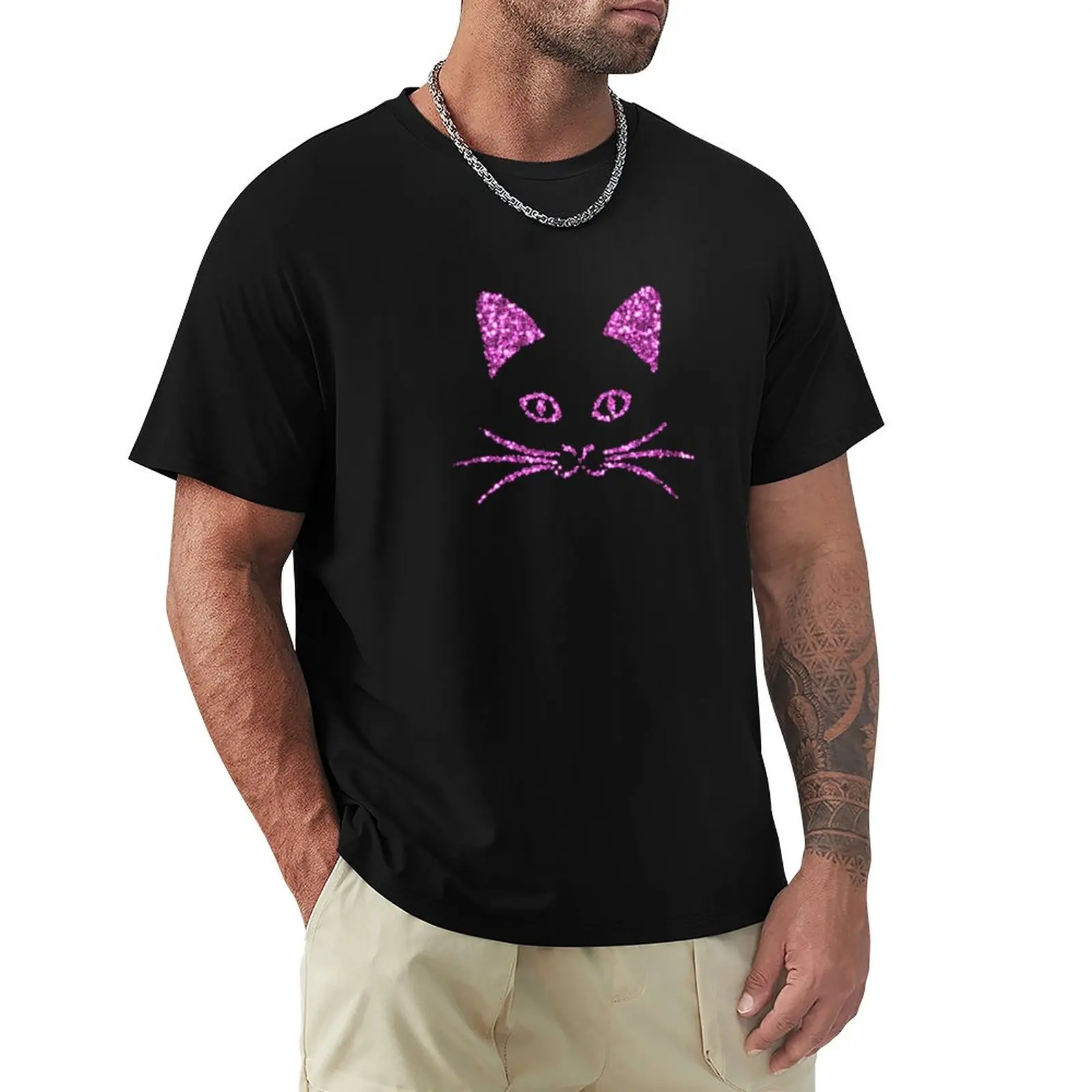 Cute Cat Face Pink Glitter T-Shirt plus size tops cat shirts vintage clothes custom t shirt mens graphic t-shirts
Cute Cat Face Pink Glitter T-Shirt plus size tops cat shirts vintage clothes custom t shirt mens graphic t-shirts