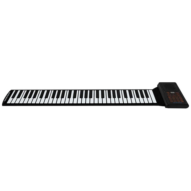 

61-Key Hand-Rolled Electronic Organ Portable Folding Silicone Hand-Rolled Piano Practice The Handroll Accordion