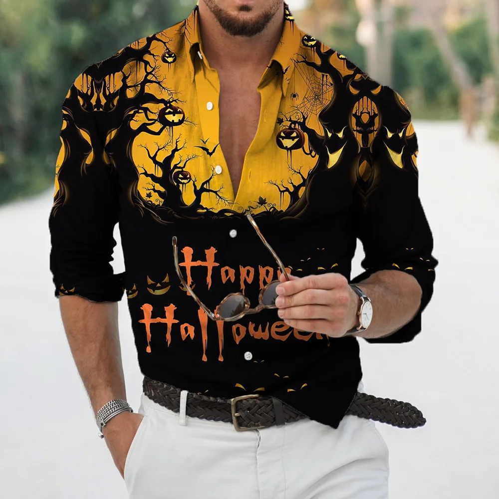 Halloween Shirts Pumpkin 3d Printed Shirts Men Fashion Hawaiian Shirts Casual Beach Blouse Cuba Lapel Blouse Men's Clothing
Halloween Shirts Pumpkin 3d Printed Shirts Men Fashion Hawaiian Shirts Casual Beach Blouse Cuba Lapel Blouse Men's Clothing