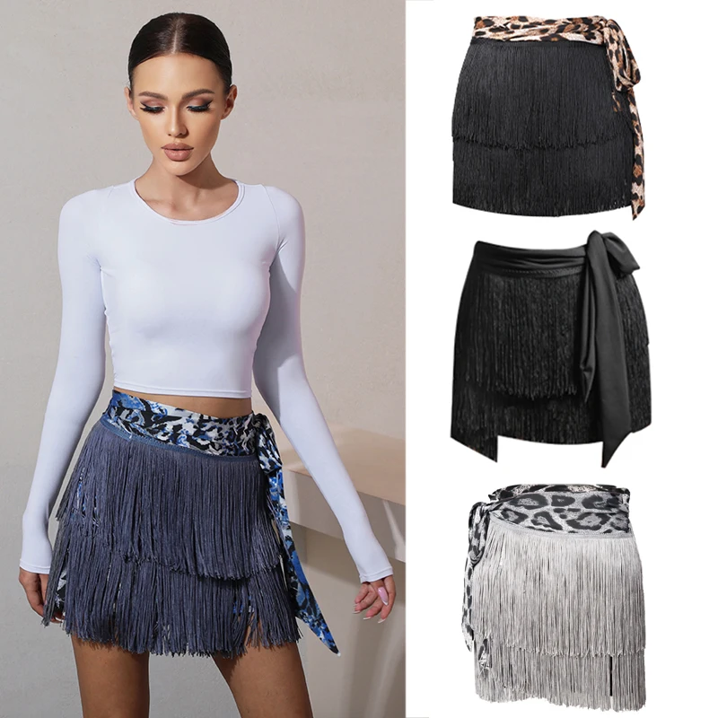 2022 New Leopard Skirt Latin Dance Practice Clothes Double Layer Encryption Fringed Skirt Chacha Samba Latin Dance Skirts SL4324
2022 New Leopard Skirt Latin Dance Practice Clothes Double Layer Encryption Fringed Skirt Chacha Samba Latin Dance Skirts SL4324