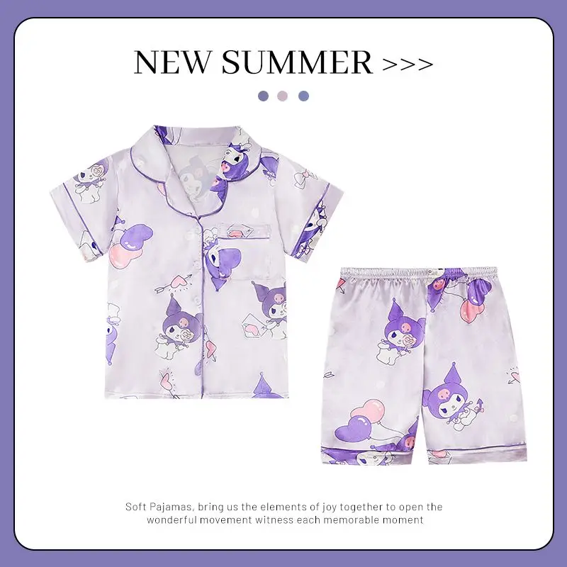 Kawaii Kuromi My Melody Anime Sanrio Short Sleeve Pajamas Cute Cartoon Ins Fashion Cinnamoroll Home Wear Clothing Kids Gifts
Kawaii Kuromi My Melody Anime Sanrio Short Sleeve Pajamas Cute Cartoon Ins Fashion Cinnamoroll Home Wear Clothing Kids Gifts