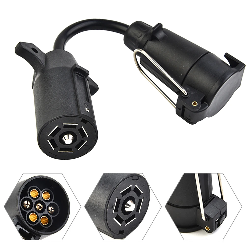 USA To European Trailer Light Converter 7 Way Flat Socket (US Vehicle) To 13-Pin Round Plug (EU Model) Taillight Signals
USA To European Trailer Light Converter 7 Way Flat Socket (US Vehicle) To 13-Pin Round Plug (EU Model) Taillight Signals