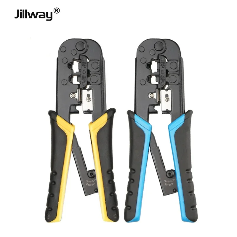 Обжимные Щипцы для сетевого кабеля Jillway для 4P/6P/8P Φ/Φ сети и телефонных кабелей, модульный обжимной инструмент для телекоммуникации
Обжимные Щипцы для сетевого кабеля Jillway для 4P/6P/8P Φ/Φ сети и телефонных кабелей, модульный обжимной инструмент для телекоммуникации