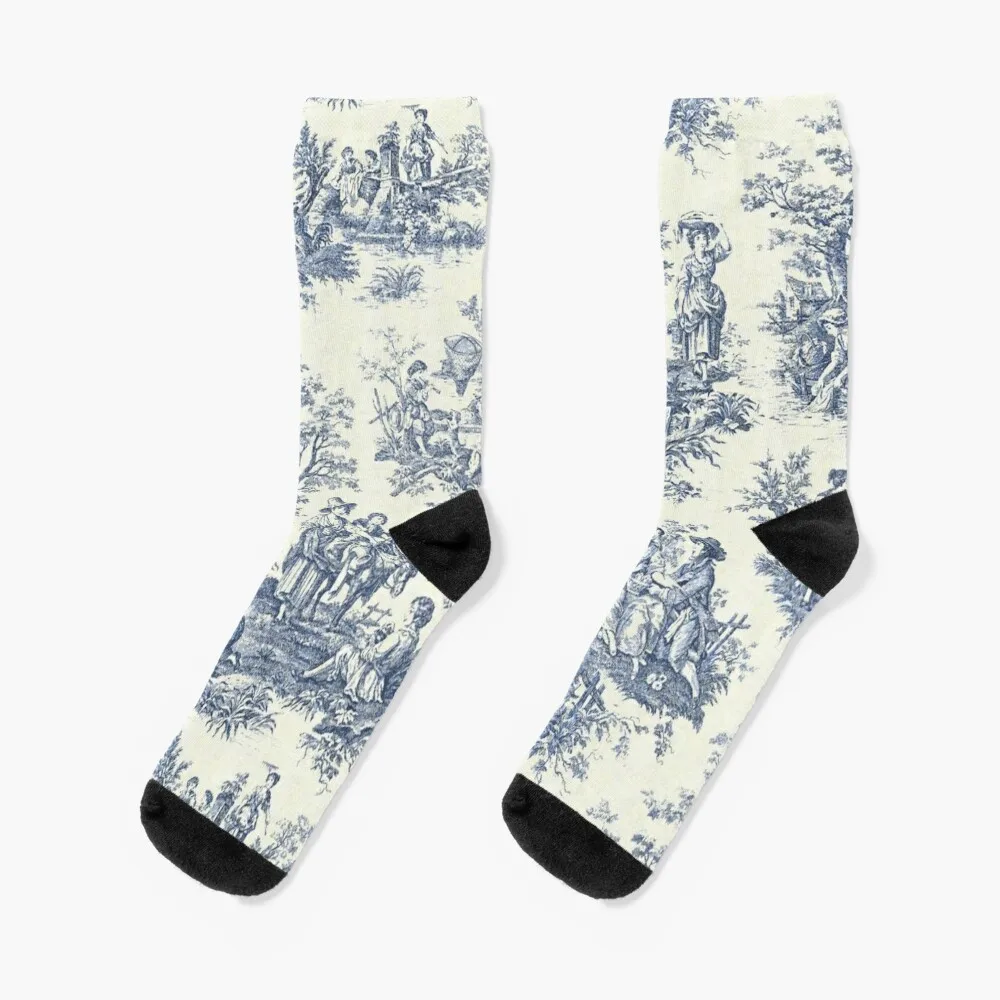 Powder Blue French Toile Picnic Designs Socks Crossfit socks christmas gifts Men's Socks Women's
Powder Blue French Toile Picnic Designs Socks Crossfit socks christmas gifts Men's Socks Women's