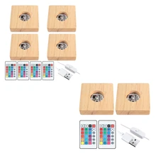 HOT Wooden LED Night Light Base Lighted Display Lamp Base Stand With Remote Control For 3D Crystal Glass Art
HOT Wooden LED Night Light Base Lighted Display Lamp Base Stand With Remote Control For 3D Crystal Glass Art