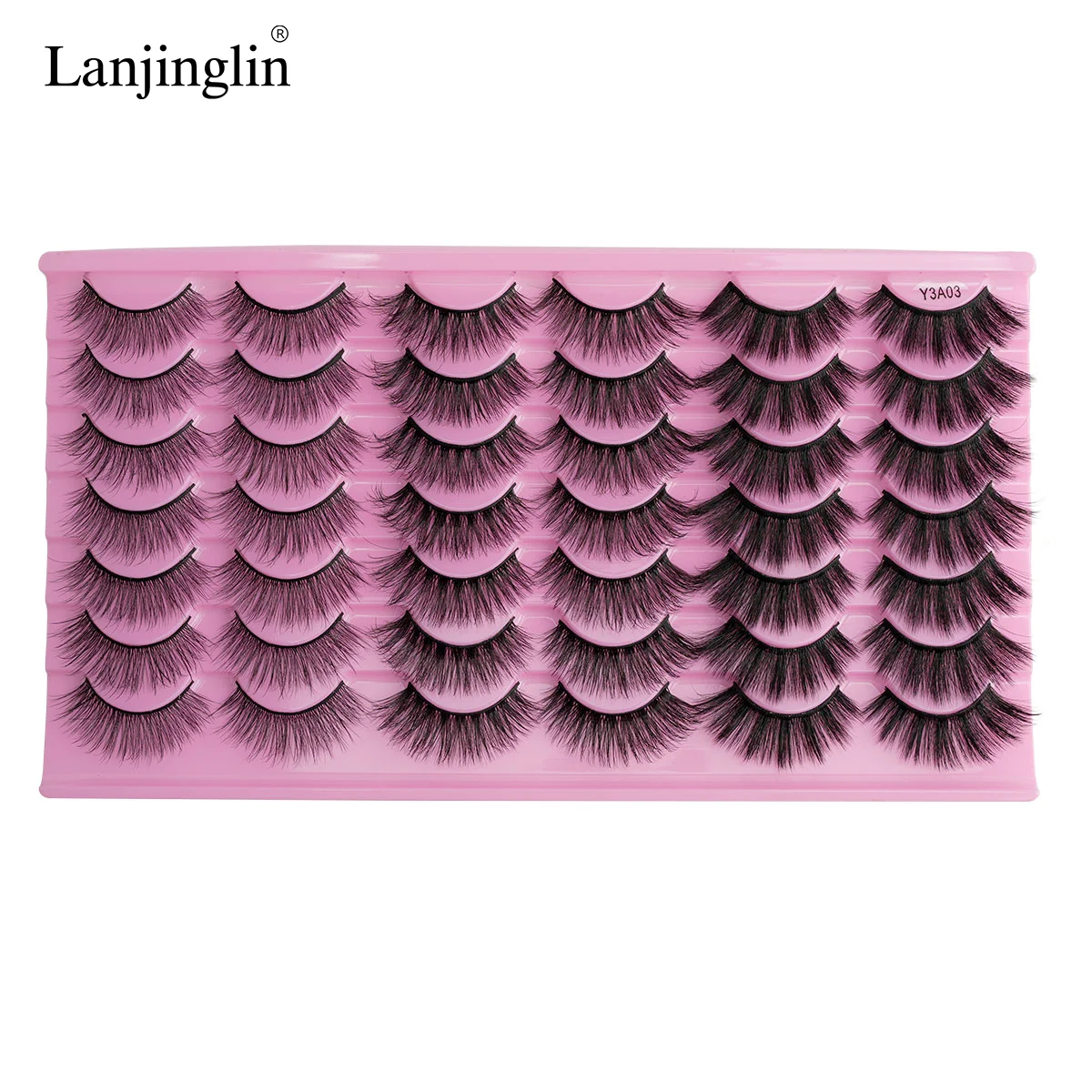 3/20/21Pairs False Eyelashes Wispy Lashes Dramatic Thick Fake Eyelashes Faux 3D Mink Fluffy Strip False Lashes Pack Makeup Tools 9 Sbb3f1abbebe54895a35d14a5f05ba494y