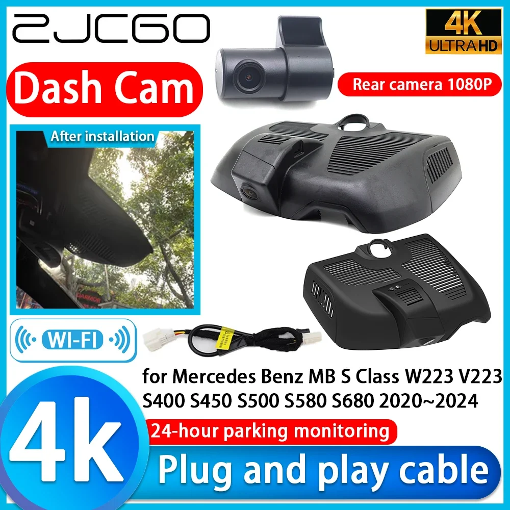 ZJCGO Video Recorder 4K UHD Plug and Play DVR Dash Cam for Mercedes Benz MB S Class W223 V223 S400 S450 S500 S580 S680 2020~2024
ZJCGO Video Recorder 4K UHD Plug and Play DVR Dash Cam for Mercedes Benz MB S Class W223 V223 S400 S450 S500 S580 S680 2020~2024
