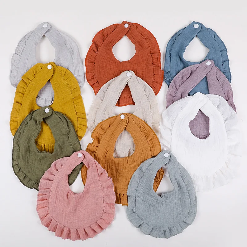 INS New Baby Ruffled Gauze Saliva Towel Cotton Bandana Drool Bib Double-Layer Toddler Kids Bibs
INS New Baby Ruffled Gauze Saliva Towel Cotton Bandana Drool Bib Double-Layer Toddler Kids Bibs