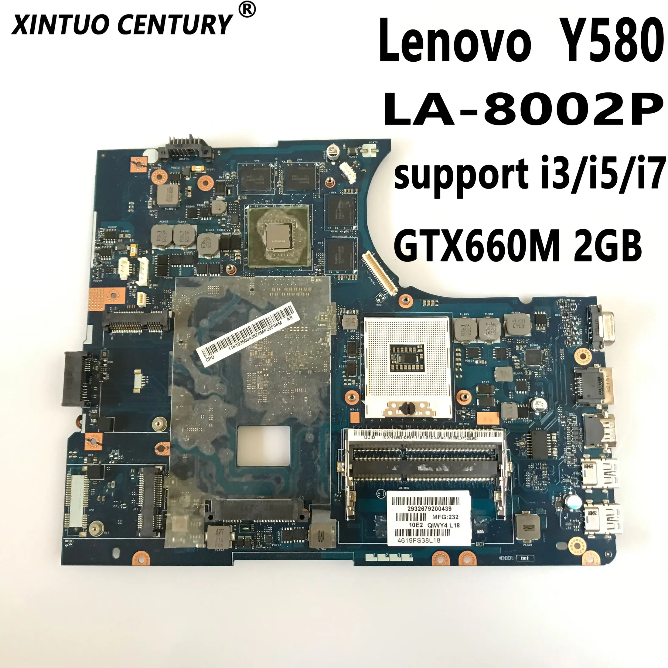 Материнская плата QIWY4 для ноутбука Lenovo Y580, GTX660M, 2 Гб GPU HM76, поддержка процессора i3/i5/i7, DDR3 100%, протестированная работа
Материнская плата QIWY4 для ноутбука Lenovo Y580, GTX660M, 2 Гб GPU HM76, поддержка процессора i3/i5/i7, DDR3 100%, протестированная работа