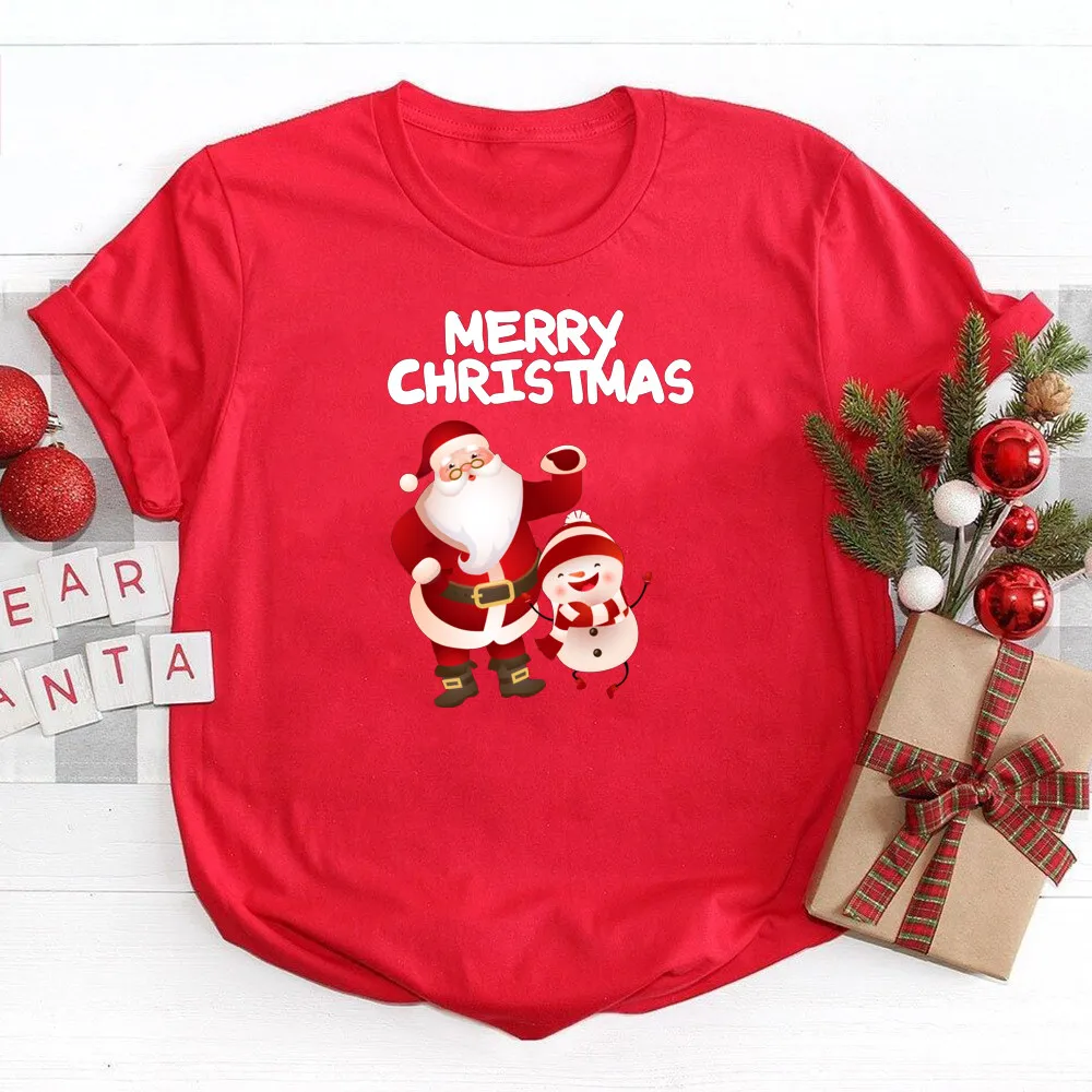 

Merry Christmas Women Shirts Buffalo Plaid Christmas T-shirt Women Holiday Shirt Gift for Her Leopard Xmas Tree Tee Tops