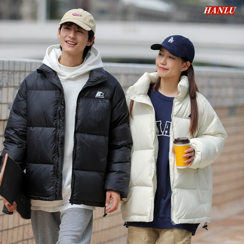 HanLu New Men Down Jacket Women Winter Fashion Warm Outerwear Duck Down Filled With Zipper Stand Collar Thick Coats Unisex
HanLu New Men Down Jacket Women Winter Fashion Warm Outerwear Duck Down Filled With Zipper Stand Collar Thick Coats Unisex