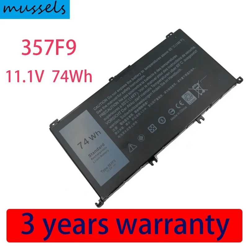 

11.1V 74WH 357F9 Battery For Dell Inspiron 15- 7000 7559 7557 7566 7567 5576 INS15PD-1548B INS15PD-1748B INS15PD-1848B