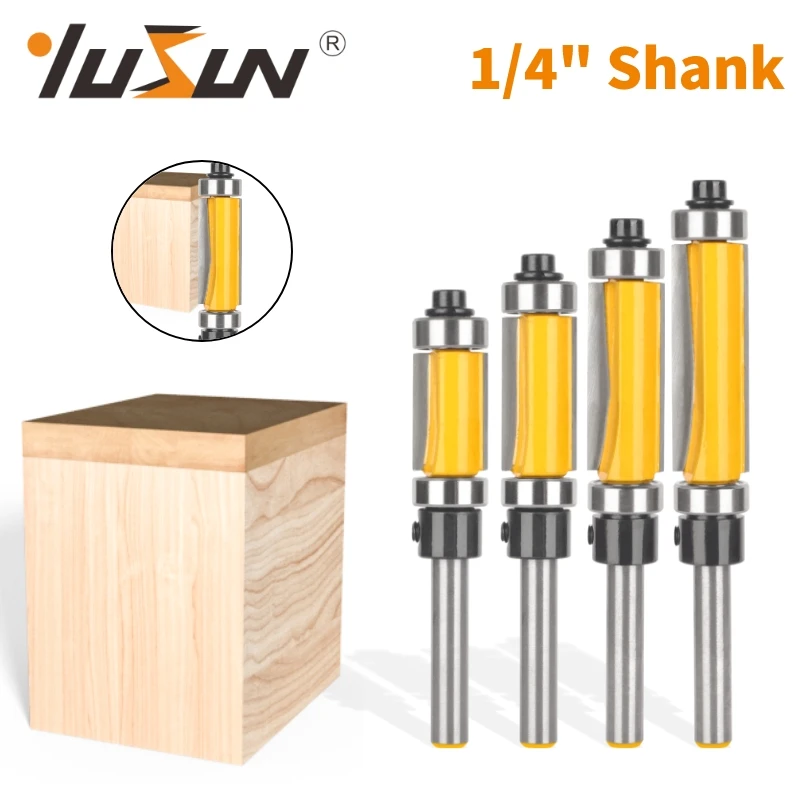 

YUSUN Flush Trim Bit With Double Bearing Router Bit Woodworking Milling Cutter For Wood Bit Face Mill Carbide Cutter End Mill