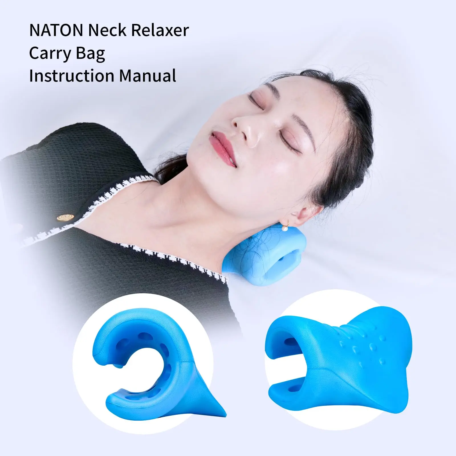 

Neck Shoulder Relaxer Stretcher Massage Cervical Traction Device Chiropractic Pillow Neck Cloud for Pain Relief Cervical Spine