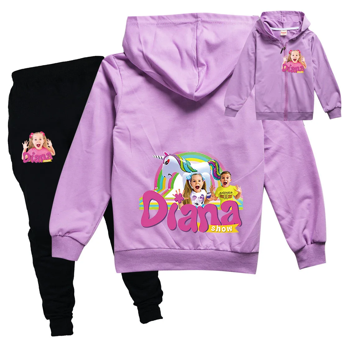Diana and Roma Clothes Baby Girls Clothes Set Teenager Boy Junior Autumn Suit Kids Zipper Jackets Pants Sets Children Sportswear
Diana and Roma Clothes Baby Girls Clothes Set Teenager Boy Junior Autumn Suit Kids Zipper Jackets Pants Sets Children Sportswear