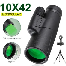 NEW 10X42 HD Hunting Monocular Telescope Professional Bak4 Lens HD Metal Monocular Telescope For Tourism Camping Concert HOT
NEW 10X42 HD Hunting Monocular Telescope Professional Bak4 Lens HD Metal Monocular Telescope For Tourism Camping Concert HOT