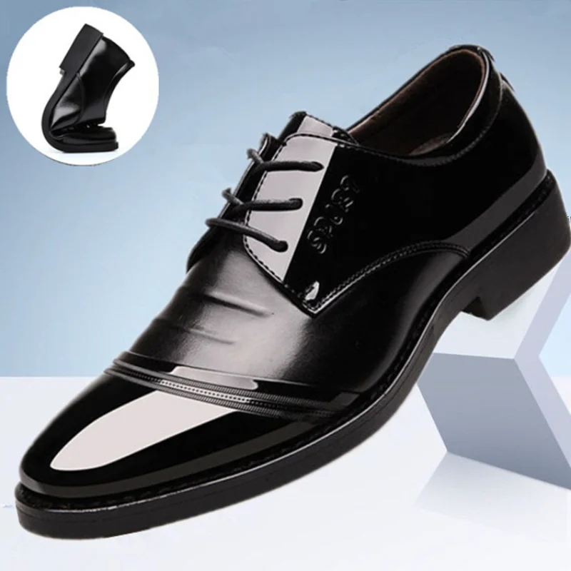 Spring and Autumn New Business Dress Men's Shoes Pointed Leather Shoes Inner Raised Leather Shoes Men's Fashion Wedding Shoes
Spring and Autumn New Business Dress Men's Shoes Pointed Leather Shoes Inner Raised Leather Shoes Men's Fashion Wedding Shoes
