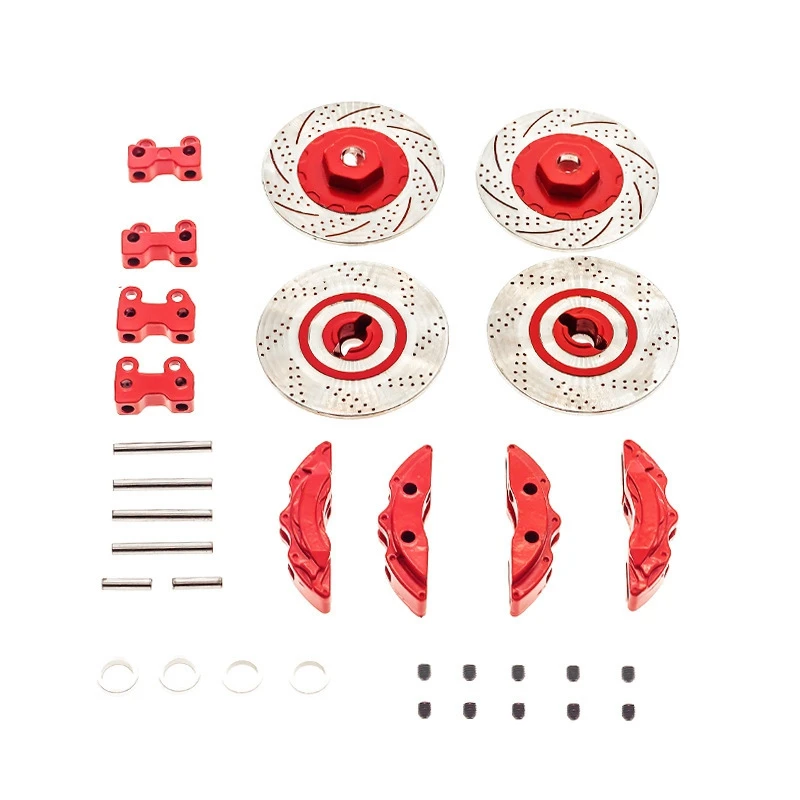 Metal RC Car Brake Disc Assembly Set For TRAXXAS TRX4 TRX6 Suitable For Ford Benz For Brake Discs Are Red
Metal RC Car Brake Disc Assembly Set For TRAXXAS TRX4 TRX6 Suitable For Ford Benz For Brake Discs Are Red