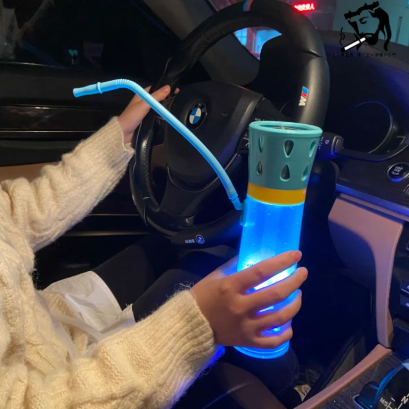 JUSES' SMOKESHOP Sell Well Car Hookah Smoke Cup with Hook LED Lights Handheld Narguile Complete Bonga for Smoking Shisha Set
JUSES' SMOKESHOP Sell Well Car Hookah Smoke Cup with Hook LED Lights Handheld Narguile Complete Bonga for Smoking Shisha Set