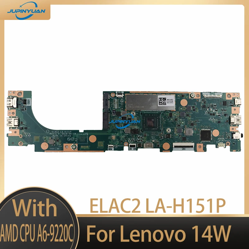 

Оригинальная системная плата ELAC2 для ноутбука Lenovo 14 Вт, материнская плата с процессором AMD, системная плата 4G/8G 100%, полностью протестирована