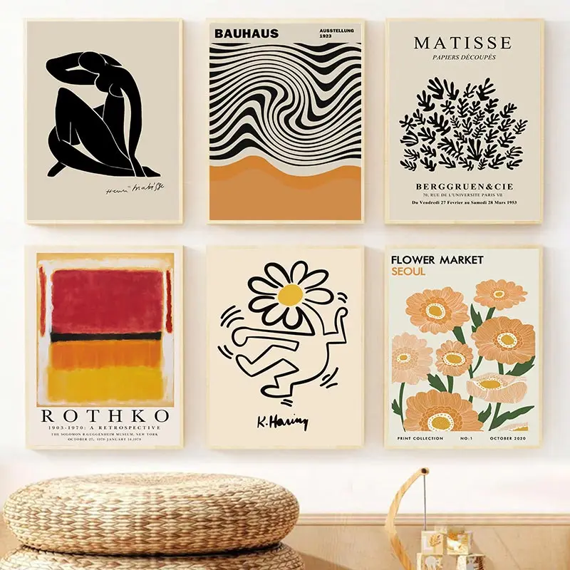 Abstract Yayoi Kusama Bauhaus Wall Art Matisse Mark Rothko Posters and Prints Flower Market Canvas Painting Wall Picture Decor
Abstract Yayoi Kusama Bauhaus Wall Art Matisse Mark Rothko Posters and Prints Flower Market Canvas Painting Wall Picture Decor
