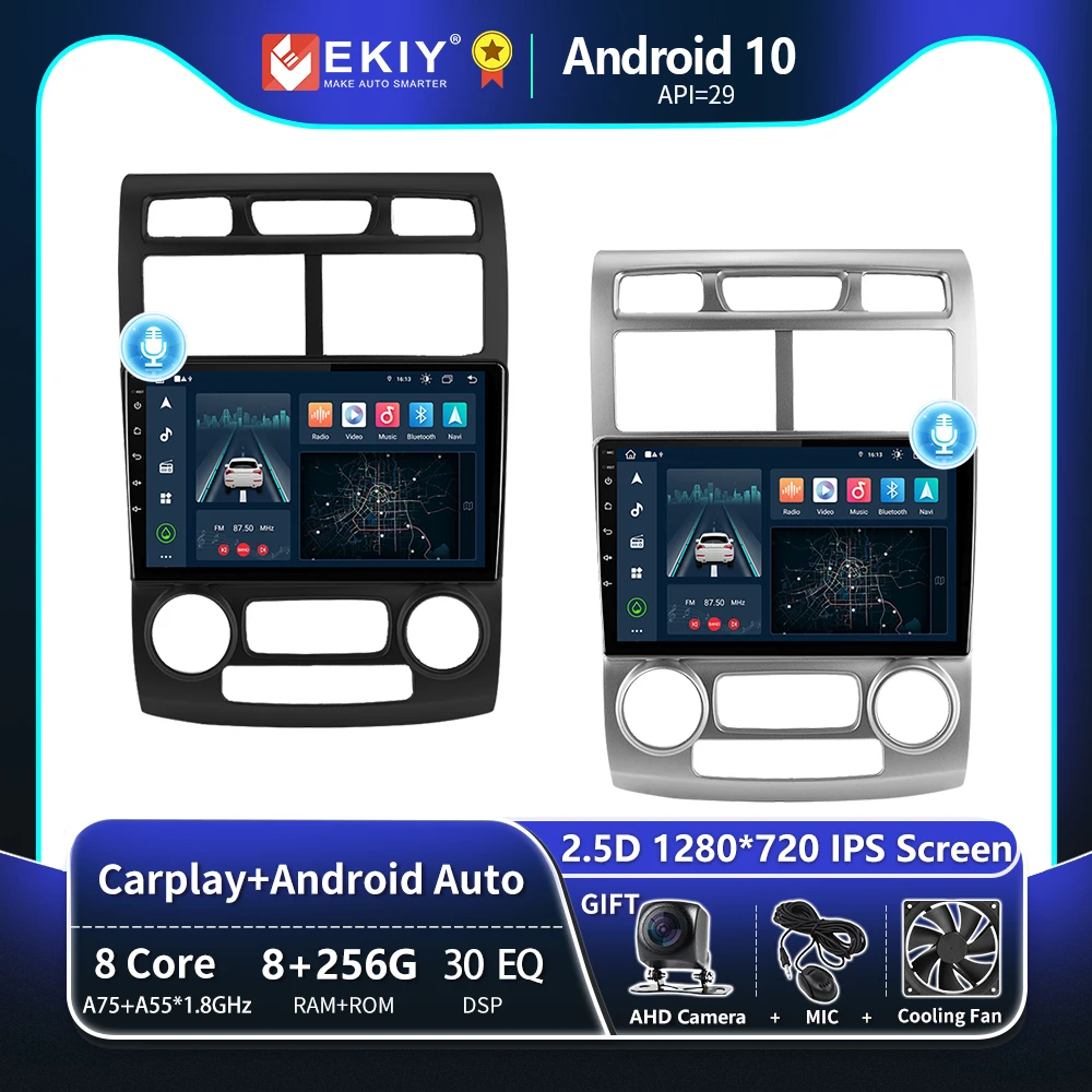 EKIY T8 8G 256G For Kia Sportage 2 2004 2005 2006 2007 - 2010 Car Radio Multimedia System Navigation GPS Android Auto 2 Din DVD
EKIY T8 8G 256G For Kia Sportage 2 2004 2005 2006 2007 - 2010 Car Radio Multimedia System Navigation GPS Android Auto 2 Din DVD