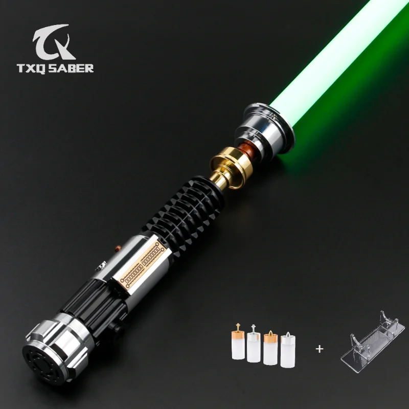 Световой меч TXQSABER Obi-Wan EP3 с тяжелым покрытием NeoPixel, плата Proffie V2.2 с SD-картой Can, программа с лезвием светодиодной ленты SK6812
Световой меч TXQSABER Obi-Wan EP3 с тяжелым покрытием NeoPixel, плата Proffie V2.2 с SD-картой Can, программа с лезвием светодиодной ленты SK6812