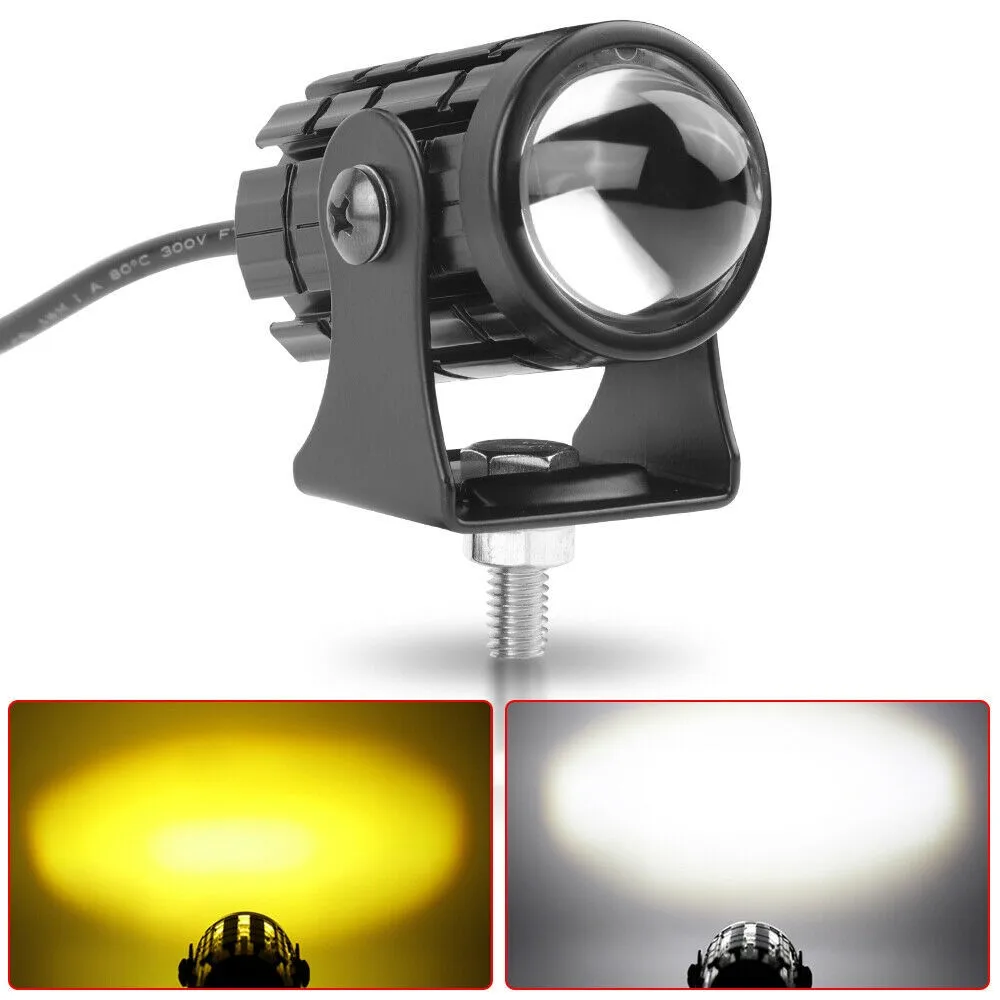 LED Motorcycle Headlight Fog Light Driving Spot Lamp Yellow White Dual Color Offroad ATV 6000K+3000K 3-wire Aluminum IP67 Access
LED Motorcycle Headlight Fog Light Driving Spot Lamp Yellow White Dual Color Offroad ATV 6000K+3000K 3-wire Aluminum IP67 Access