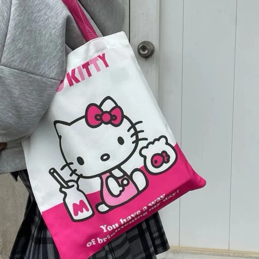 New Hello Kitty Canvas Tote Bag Kawaii Sanrio Anime Shoulder Bag Girl Heart Shopping Bag Cartoon Cute Large Capacity Book Bag
New Hello Kitty Canvas Tote Bag Kawaii Sanrio Anime Shoulder Bag Girl Heart Shopping Bag Cartoon Cute Large Capacity Book Bag