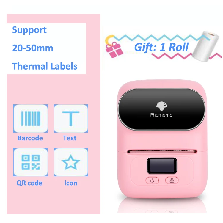 

Phomemo M110 Thermal Wireless Label Printer Sticker Mini Printer Barcode Bluetooth Label Maker Price Tag Printers Free APP