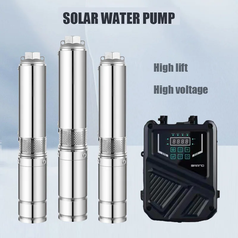 

12V 24V 48V 72V 110V Lift 20m-190m Deep Well Pump 200W 400W 750W 1100WScrew Submersible Pump Irrigation Garden Home Agricultural