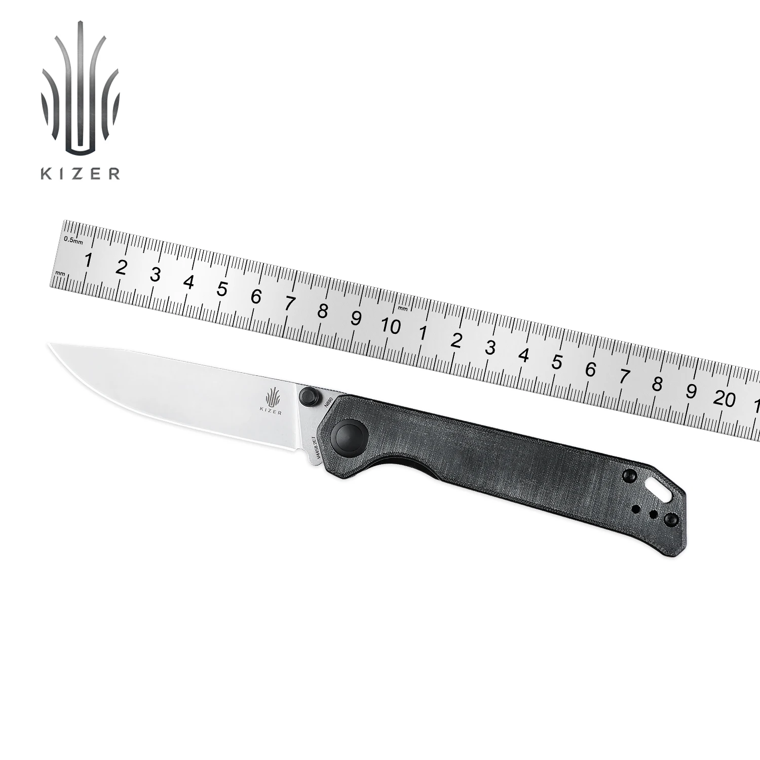 Kizer Mojave Exclusive Camping Knife Begleiter 2 V4458.2E7 2022 New Black Micarta Handle with N690 Steel Blade Outdoor EDC Knife
Kizer Mojave Exclusive Camping Knife Begleiter 2 V4458.2E7 2022 New Black Micarta Handle with N690 Steel Blade Outdoor EDC Knife