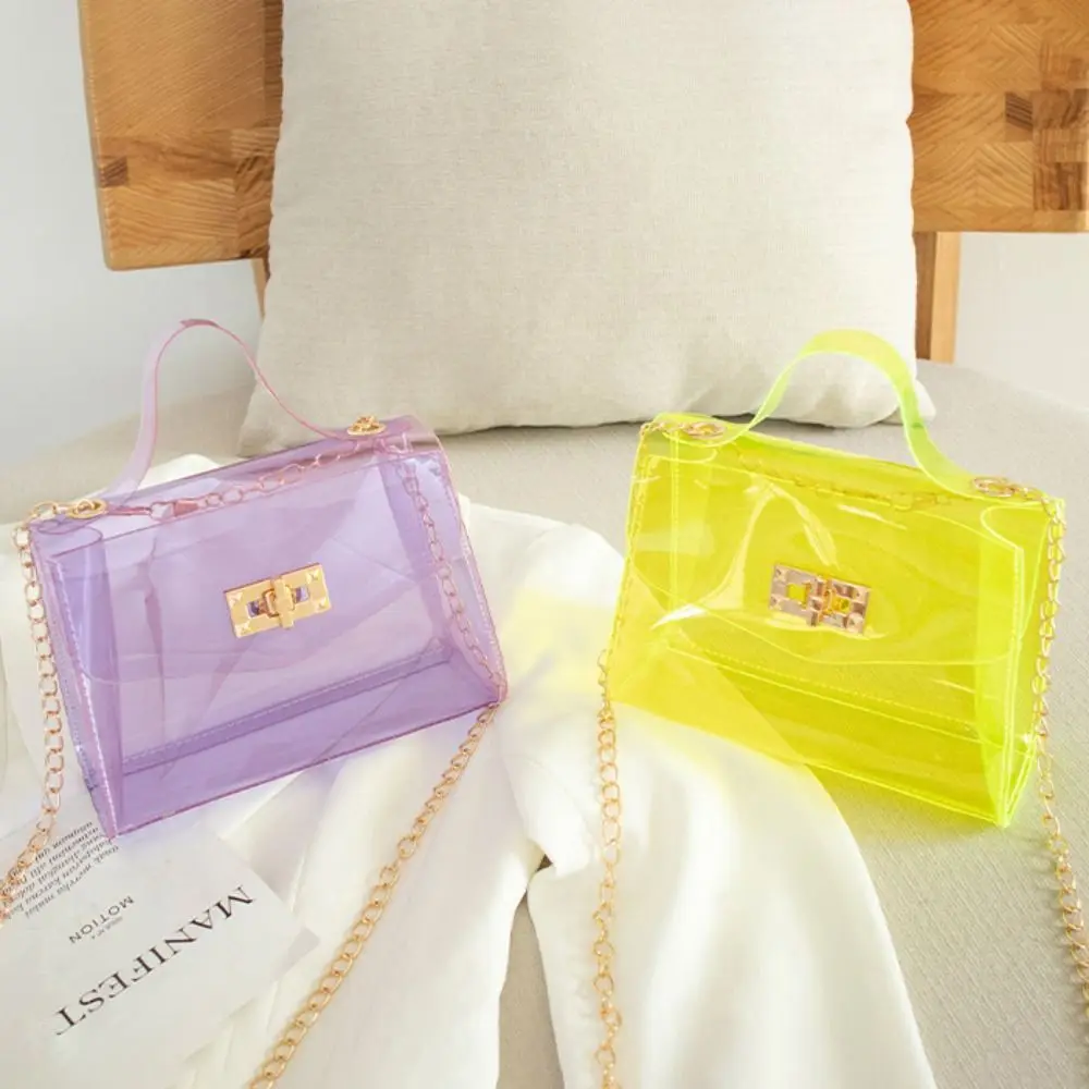 Summer New Transparent Jelly Bag Handbag Personalized Women's Chain Shoulder Crossbody Small Square Bag
Summer New Transparent Jelly Bag Handbag Personalized Women's Chain Shoulder Crossbody Small Square Bag