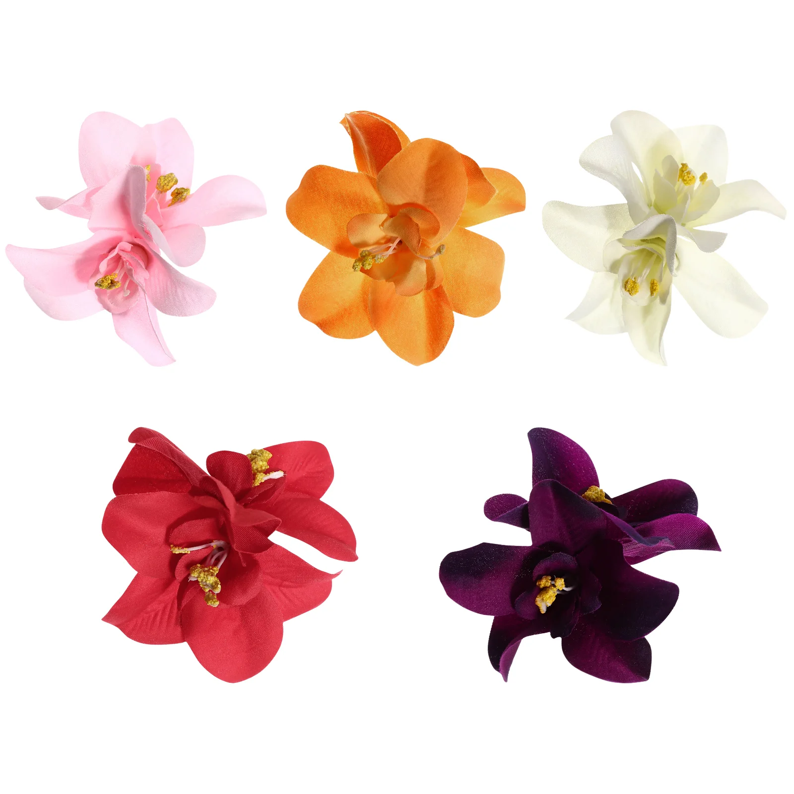 5 Pcs Orchid Hairpin Flower Accessories Clip Barrettes Flowers for Women Hibiscus Clips Seaside Resort
5 Pcs Orchid Hairpin Flower Accessories Clip Barrettes Flowers for Women Hibiscus Clips Seaside Resort