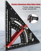 Triangle Ruler Aluminum Alloy Metric Angle Protractor Positioning Multi Angle Marking Woodworking Line RulerTool Measuring Gauge
Triangle Ruler Aluminum Alloy Metric Angle Protractor Positioning Multi Angle Marking Woodworking Line RulerTool Measuring Gauge