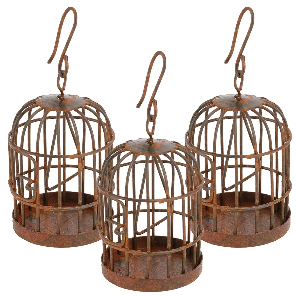 3 Pcs Micro Landscape Birdcage Simulation Decor Mini House Accessory Decorative The Gift Tiny Cages Miniature Adornment Hanging
3 Pcs Micro Landscape Birdcage Simulation Decor Mini House Accessory Decorative The Gift Tiny Cages Miniature Adornment Hanging