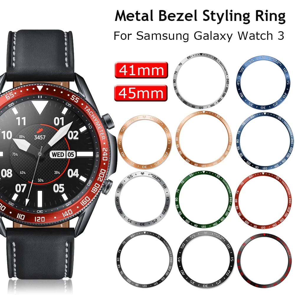 Bezel Ring Styling Frame Case for Samsung Galaxy Watch 3 41mm 45mm Bracelet Stainless Steel Cover Anti-scratch Protection Ring
Bezel Ring Styling Frame Case for Samsung Galaxy Watch 3 41mm 45mm Bracelet Stainless Steel Cover Anti-scratch Protection Ring