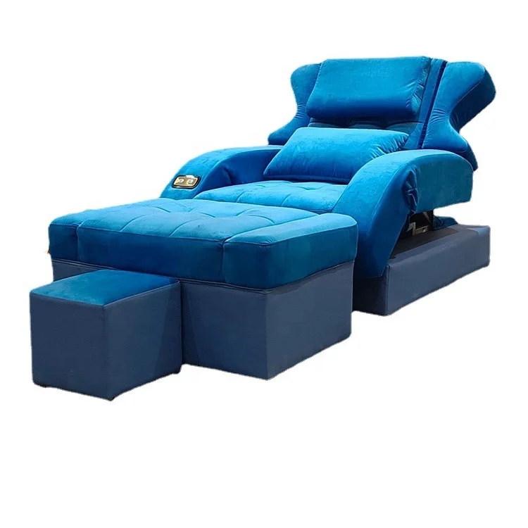 

Siman luxury modern light grey spa chair electric foot reflexology manicure pedicure chair for nail salon